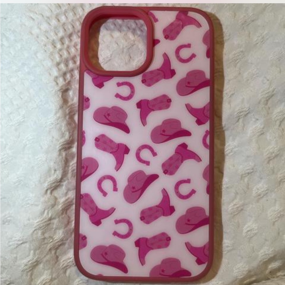 Pink Cowboy Hat Phone 13 Case